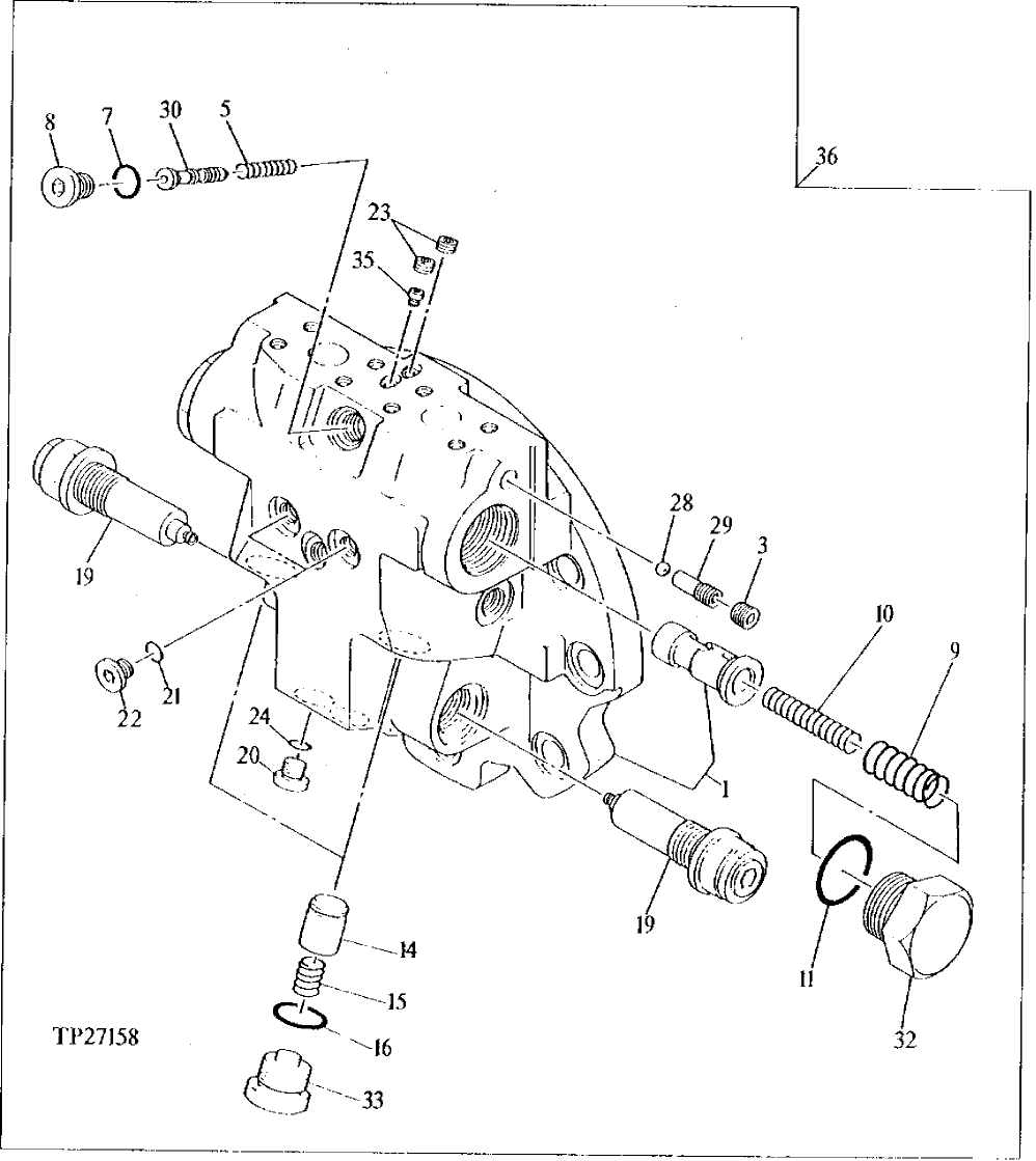 Схема запчастей John Deere 90D - 6 - BRAKE VALVE 260 - AXLES AND SUSPENSION SYSTEMS 2