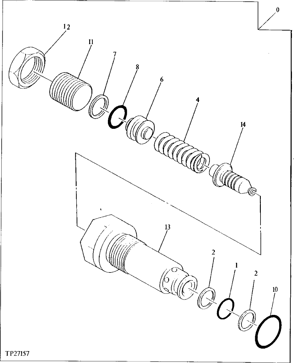 Схема запчастей John Deere 90D - 24 - RELIEF VALVE 260 - AXLES AND SUSPENSION SYSTEMS 2