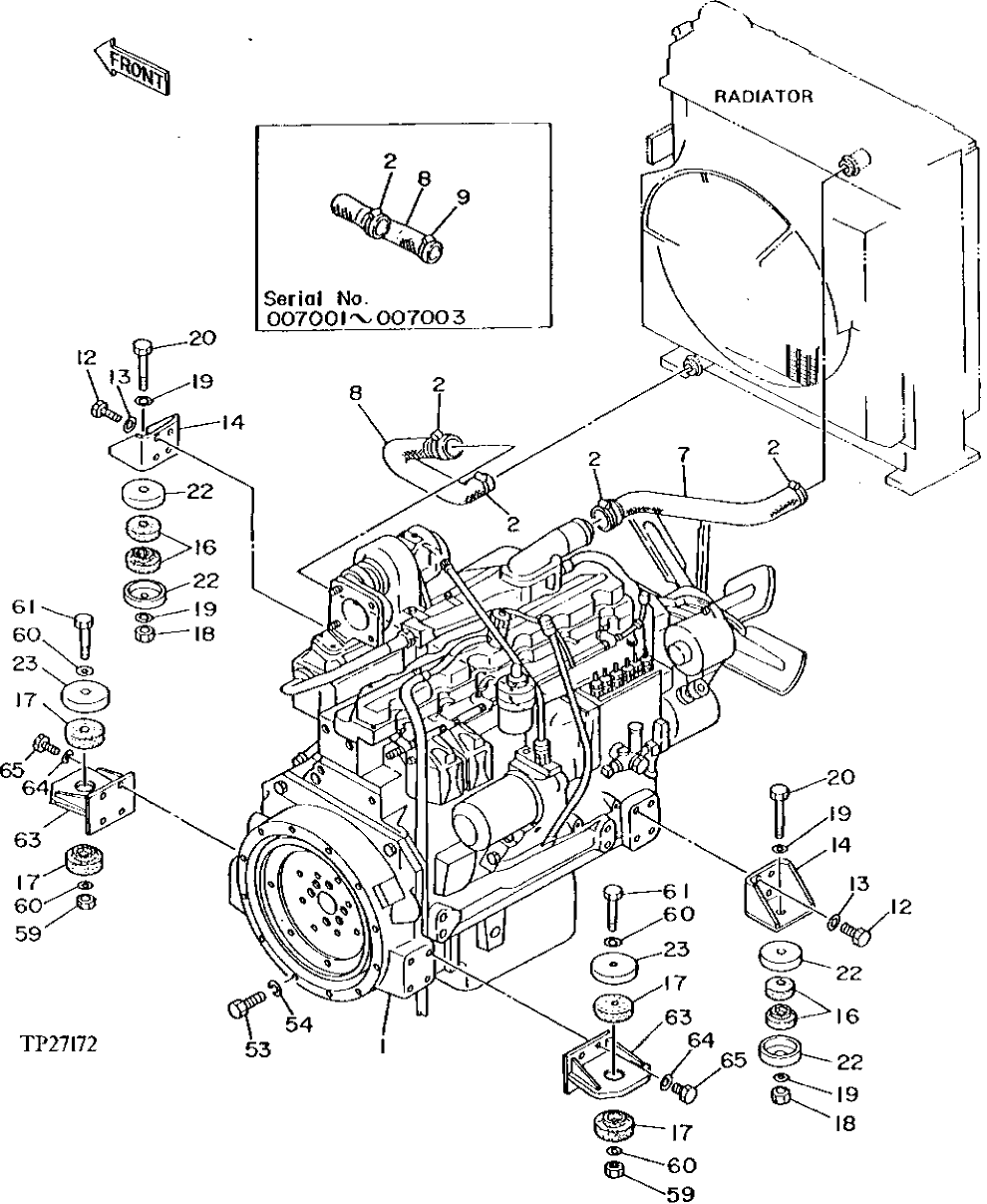 Схема запчастей John Deere 90D - 2 - ENGINE 400 - ENGINE 4