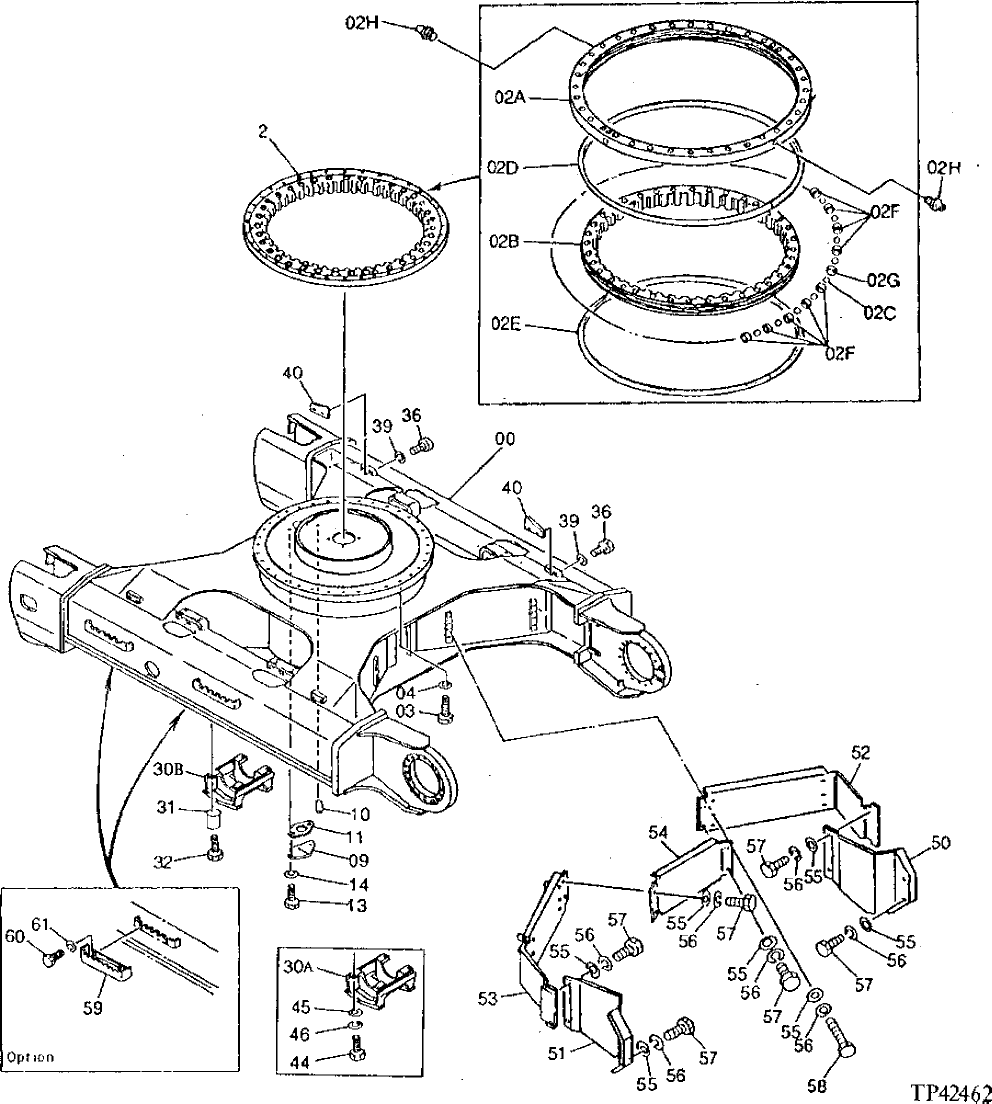 Схема запчастей John Deere 90D - 6 - TRACK FRAME 1740 - FRAME, CHASSIS OR SUPPORTING STRUCTURE 17