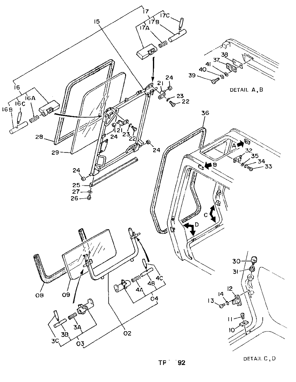 Схема запчастей John Deere 90D - 4 - CAB COMPONENTS 1810 - OPERATORS STATION 18