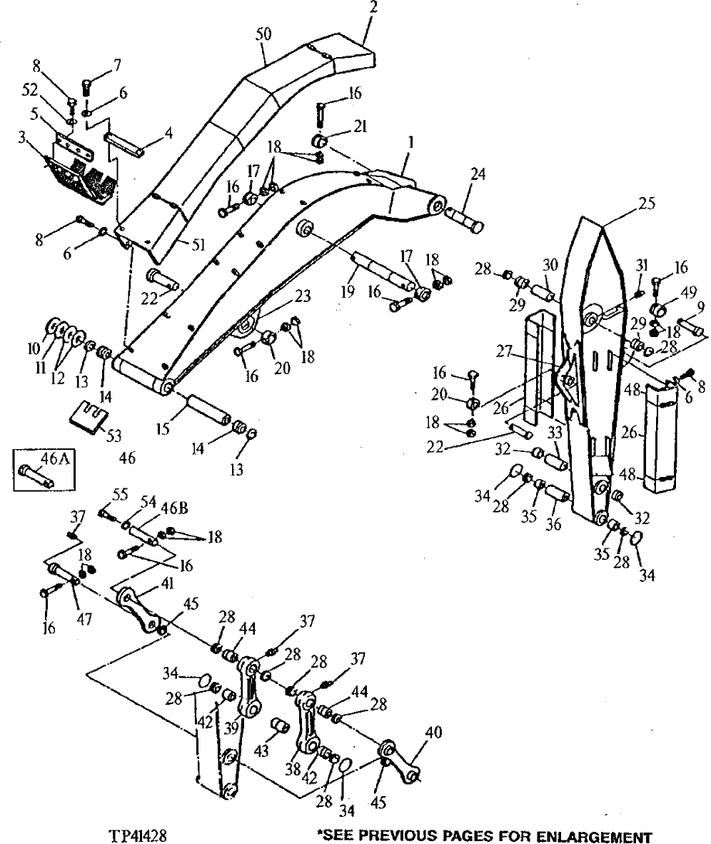 Схема запчастей John Deere 90D - 10 - ARM, BOOM, HOSE GUARDS AND PIVOT PINS 3340 - EXCAVATOR 33