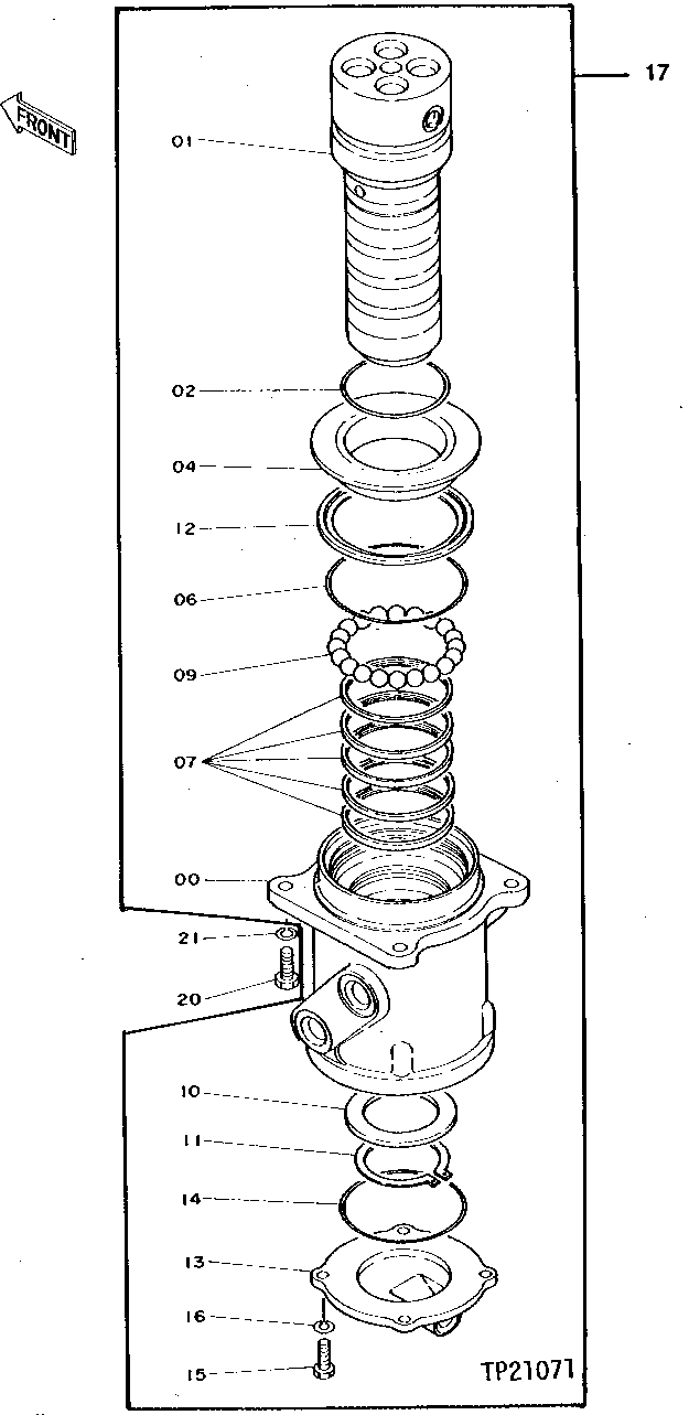 Схема запчастей John Deere 92DLC - 9 - Rotary Manifold 0260 HYDRAULIC SYSTEM