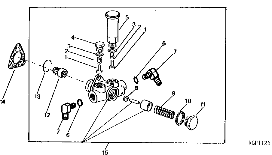 Схема запчастей John Deere 92DLC - 68 - Fuel Transfer Pump 0421 Fuel Transfer Pump 6466AT014 6466AT014