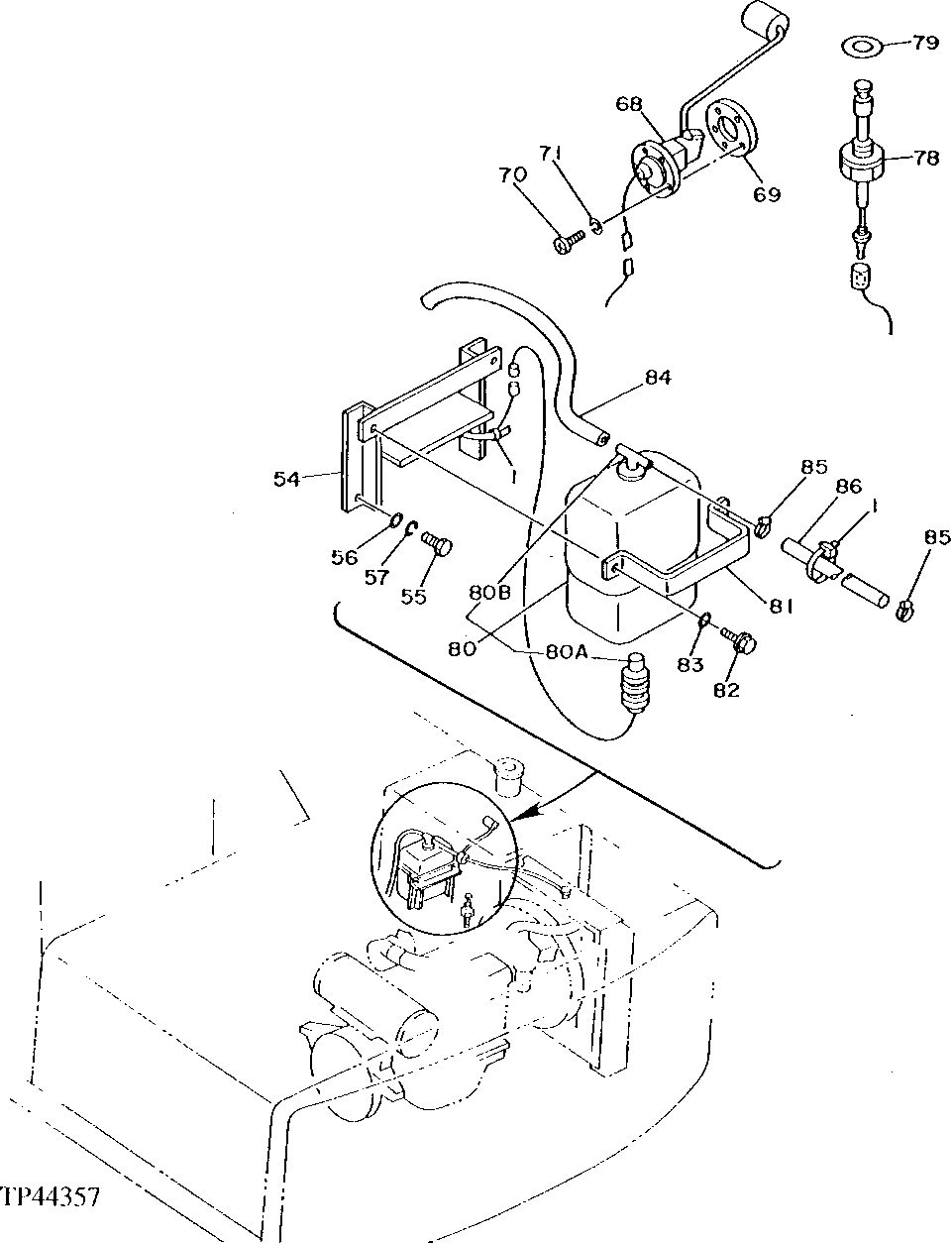 Схема запчастей John Deere 92DLC - 110 - ELECTRIC PARTS 1674 Wiring Harness And Switches