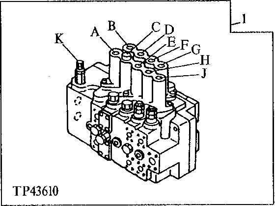 Схема запчастей John Deere 92DLC - 224 - Control Valve 3360 HYDRAULIC SYSTEM