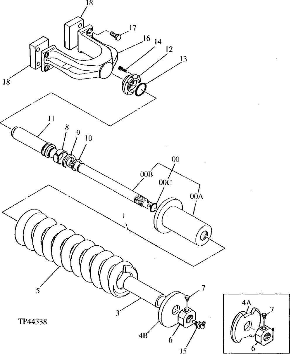 Схема запчастей John Deere 90D - 3 - Track Adjuster 0130 Track Systems