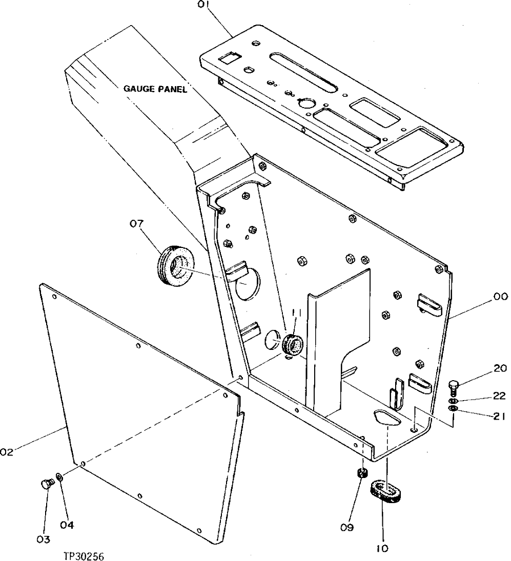 Схема запчастей John Deere 90D - 85 - CONTROL CONSOLE 1674 WIRING HARNESS AND SWITCHES