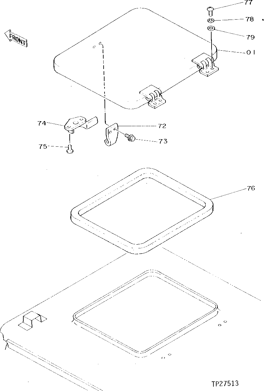 Схема запчастей John Deere 90D - 99 - CAB COMPONENTS 1810 OPERATOR ENCLOSURE