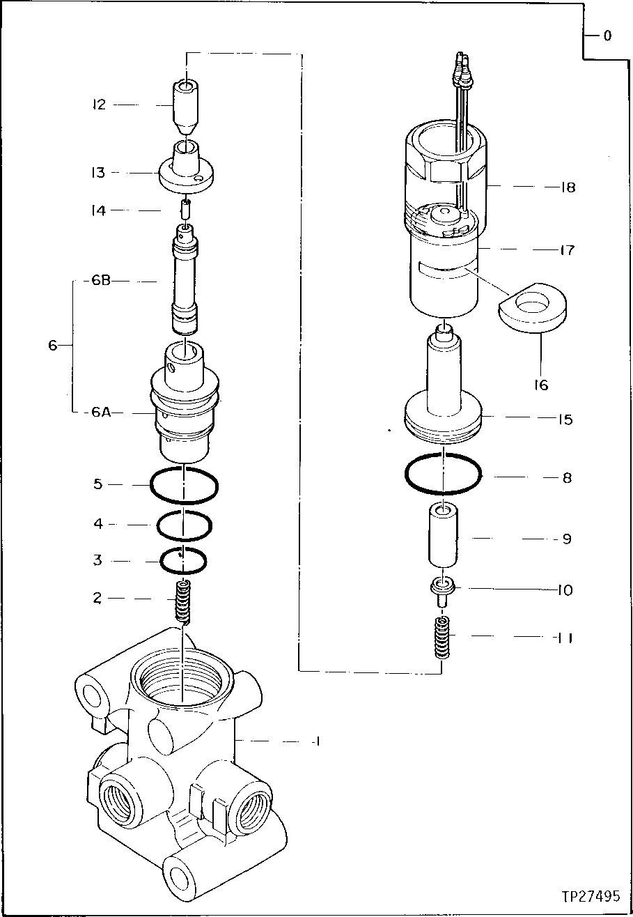 Схема запчастей John Deere 90D - 158 - SOLENOID VALVE 3360 HYDRAULIC SYSTEM