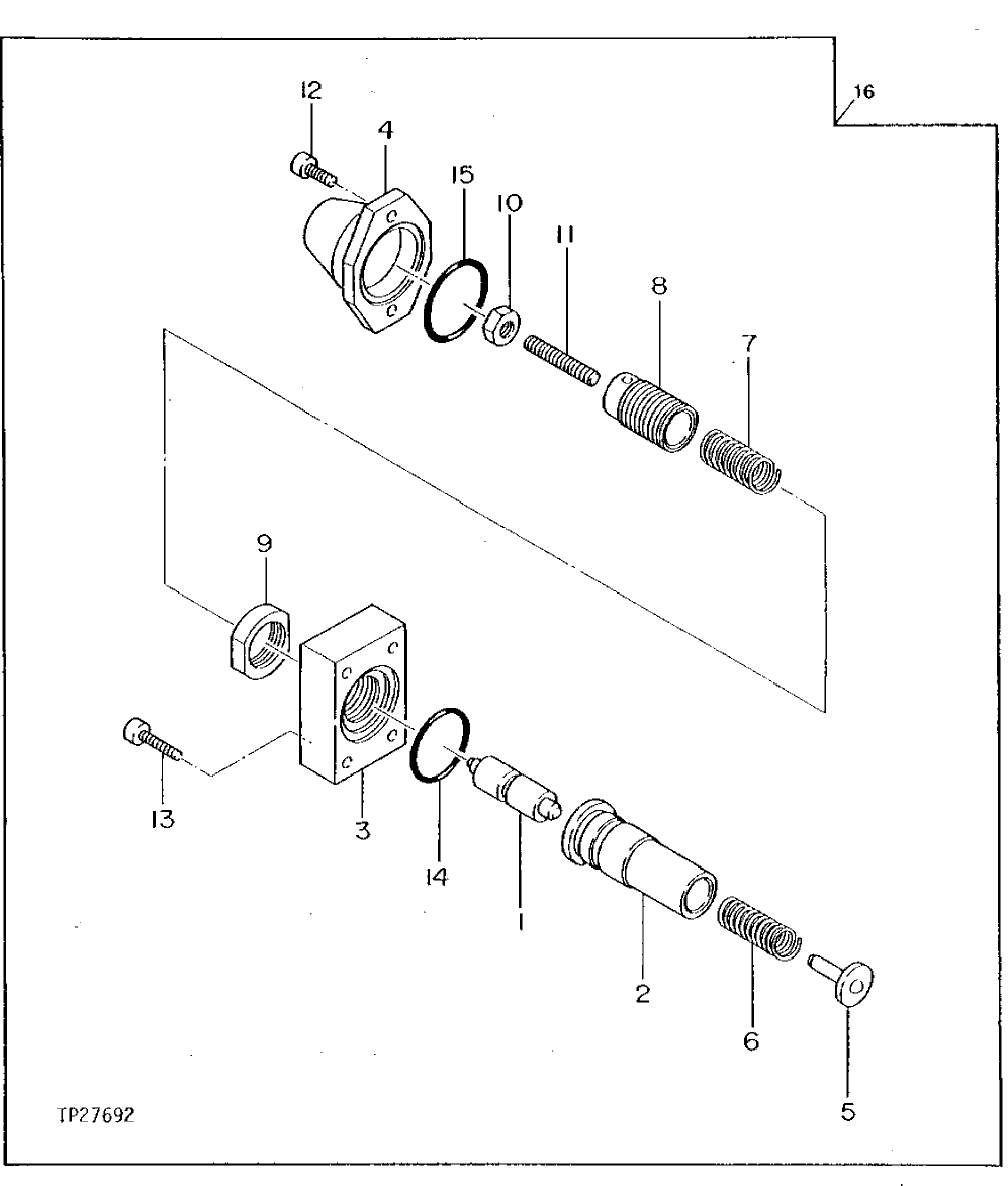 Схема запчастей John Deere 92DLC - 14 - MAIN PUMP REGULATOR CROSS CONTROL 2160 - MAIN HYDRAULIC SYSTEM 21