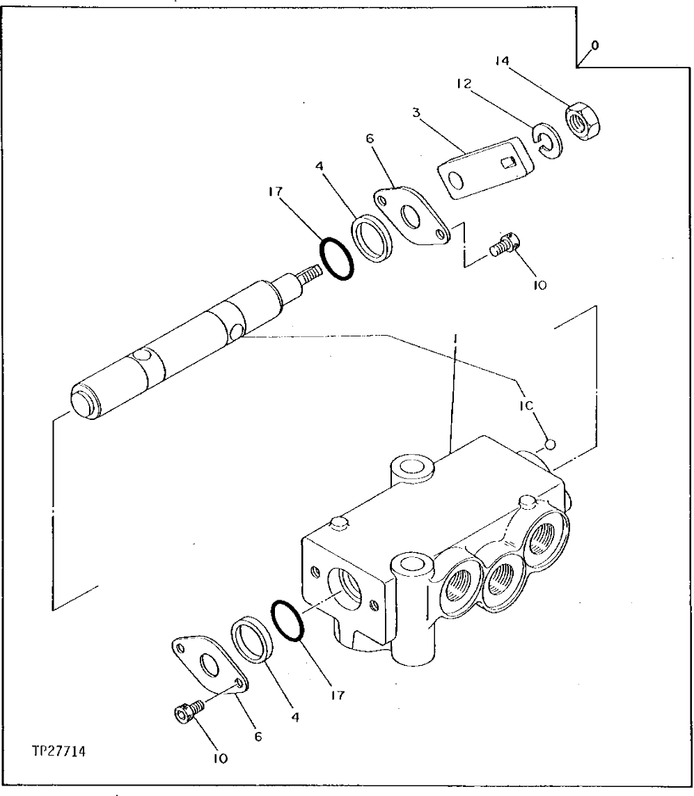 Схема запчастей John Deere 92DLC - 32 - PILOT HYDRAULICS SHUT-OFF VALVE 3360 - EXCAVATOR 33