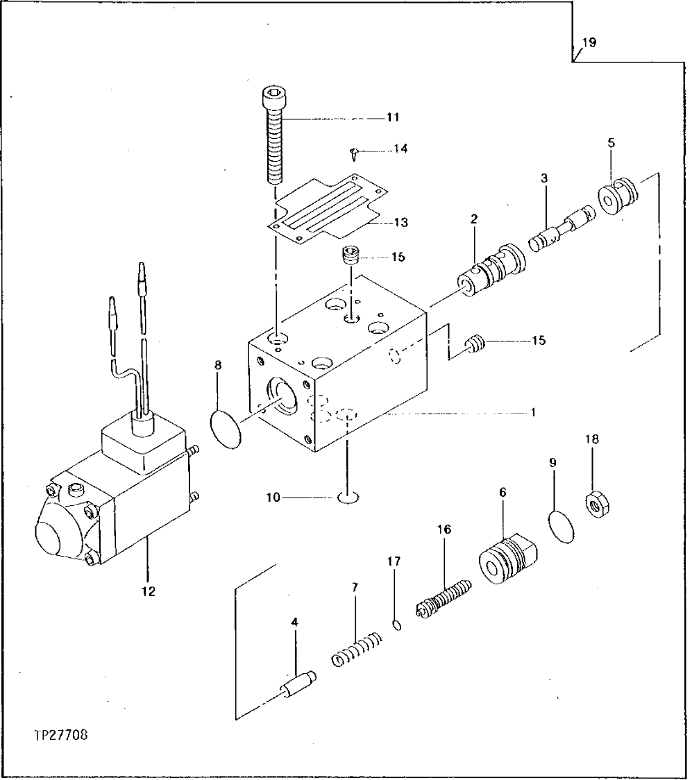 Схема запчастей John Deere 92DLC - 40 - SWING FLOW REDUCTION VALVE SOLENOID 3360 - EXCAVATOR 33