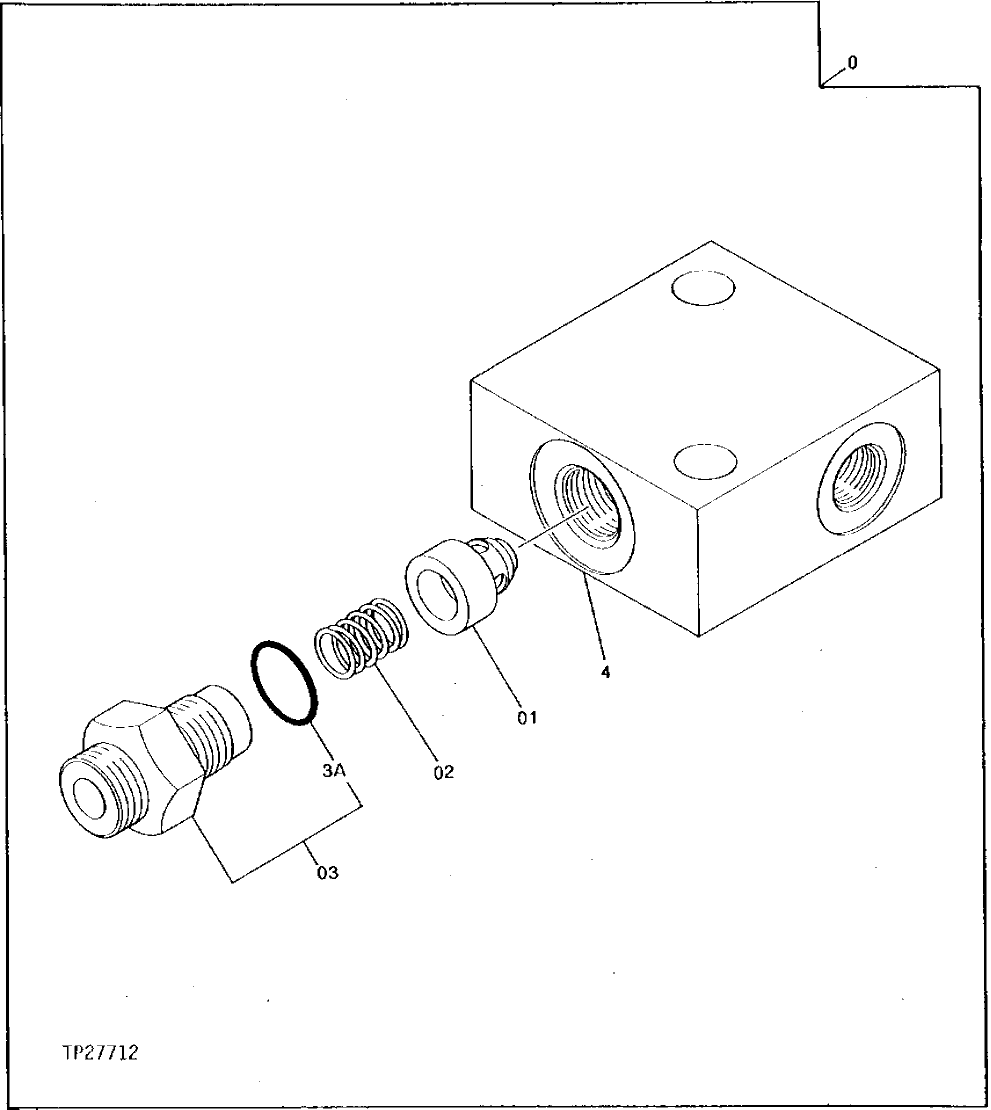 Схема запчастей John Deere 92DLC - 106 - PILOT HYDRAULICS CHECK VALVE 3360 - EXCAVATOR 33