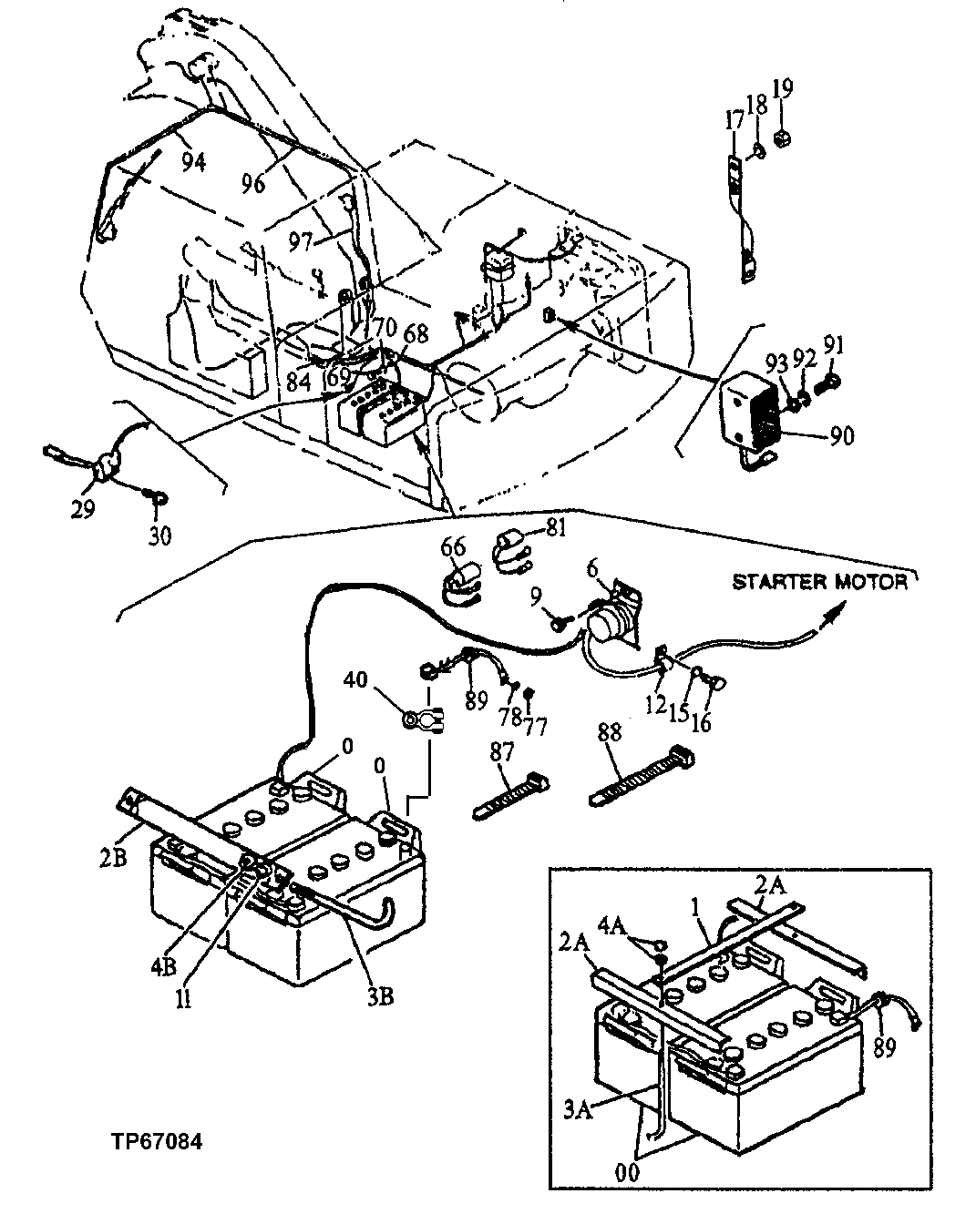 Схема запчастей John Deere 95D - 12 - ELECTRIC PARTS 1674 - ELECTRICAL SYSTEM 16