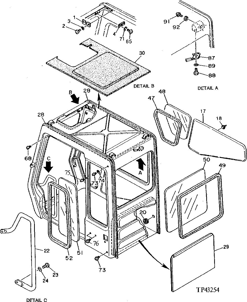 Схема запчастей John Deere 95D - 6 - CAB 1810 - OPERATORS MANUAL 18