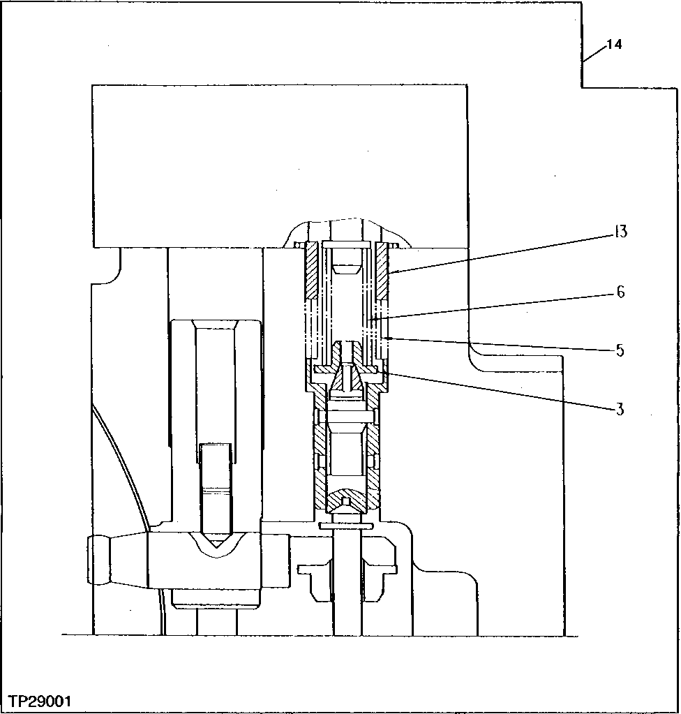 Схема запчастей John Deere 95D - 12 - MAIN PUMP CONTROL SECTION PARTS 2160 - MAIN HYDRAULIC SYSTEM 21