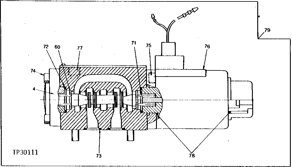 Схема запчастей John Deere 95D - 16 - TORQUE SHIFT SOLENOID VALVE 2160 - MAIN HYDRAULIC SYSTEM 21