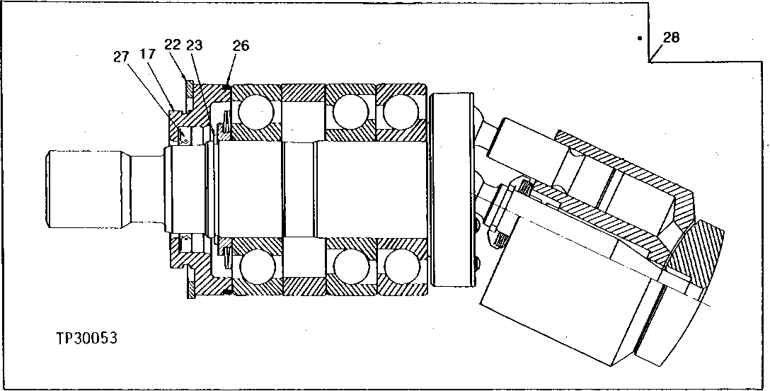 Схема запчастей John Deere 95D - 10 - PROPEL MOTOR ROTARY GROUP 260 - AXLES AND SUSPENSION SYSTEMS 2