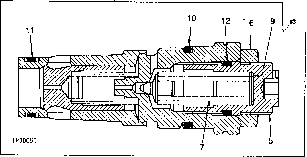 Схема запчастей John Deere 95D - 20 - REVERSE CIRCUIT RELIEF VALVE 260 - AXLES AND SUSPENSION SYSTEMS 2