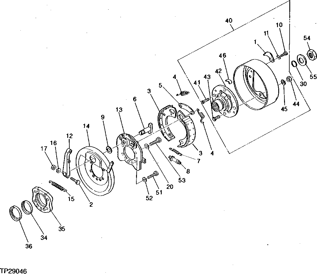 Схема запчастей John Deere 95D - 6 - TRANSMISSION PARKING BRAKE 315 - TRANSMISSION 3