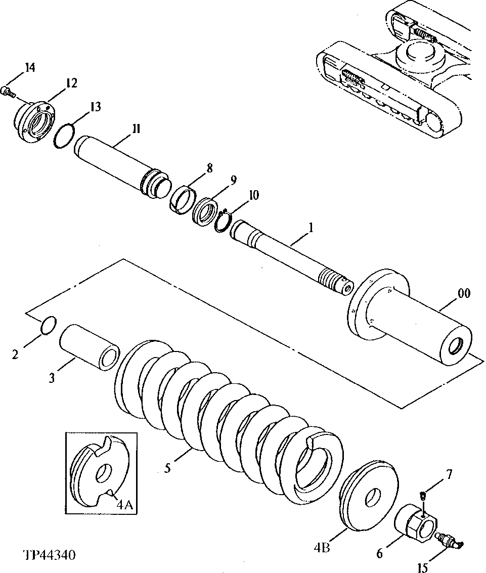 Схема запчастей John Deere 90E - 2 - Adjuster 0130 Track Systems