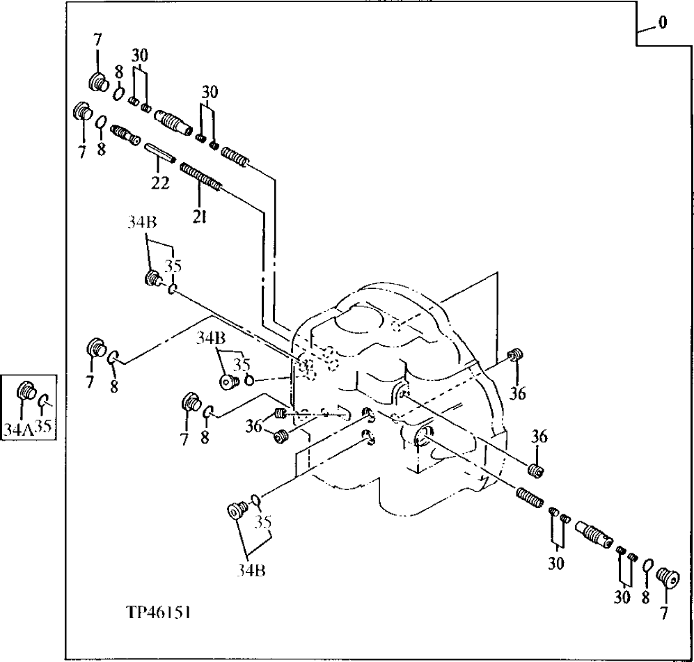 Схема запчастей John Deere 90E - 14 - Brake Valve ( - 024999) 0260 Axles, Diff. & Susp. Sys. Hyd. (Incl. Fwd)