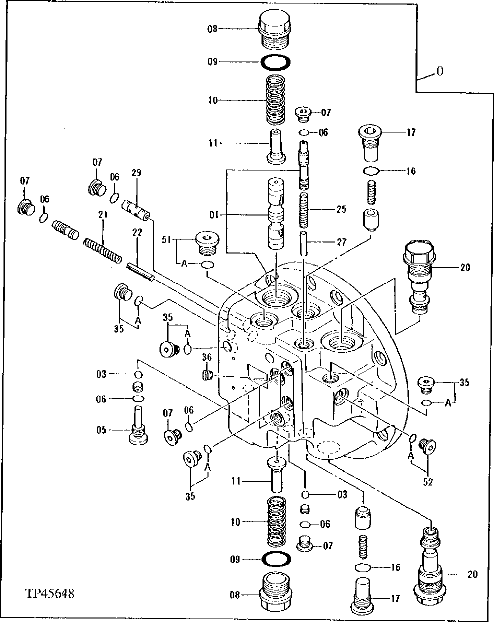 Схема запчастей John Deere 90E - 15 - Brake Valve (025000 - ) 0260 Axles, Diff. & Susp. Sys. Hyd. (Incl. Fwd)