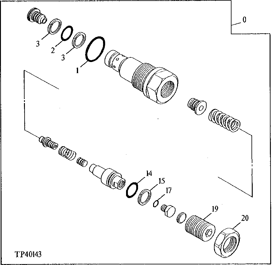 Схема запчастей John Deere 90E - 16 - Relief Valve 0260 Axles, Diff. & Susp. Sys. Hyd. (Incl. Fwd)