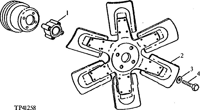 Схема запчастей John Deere 90E - 65 - Fan Blade 0510 Engine Cooling Systems