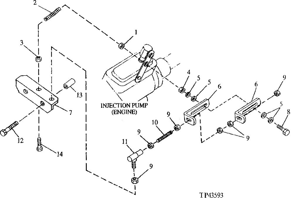 Схема запчастей John Deere 90E - 71 - Engine Speed Control 0515 Engine Speed Controls