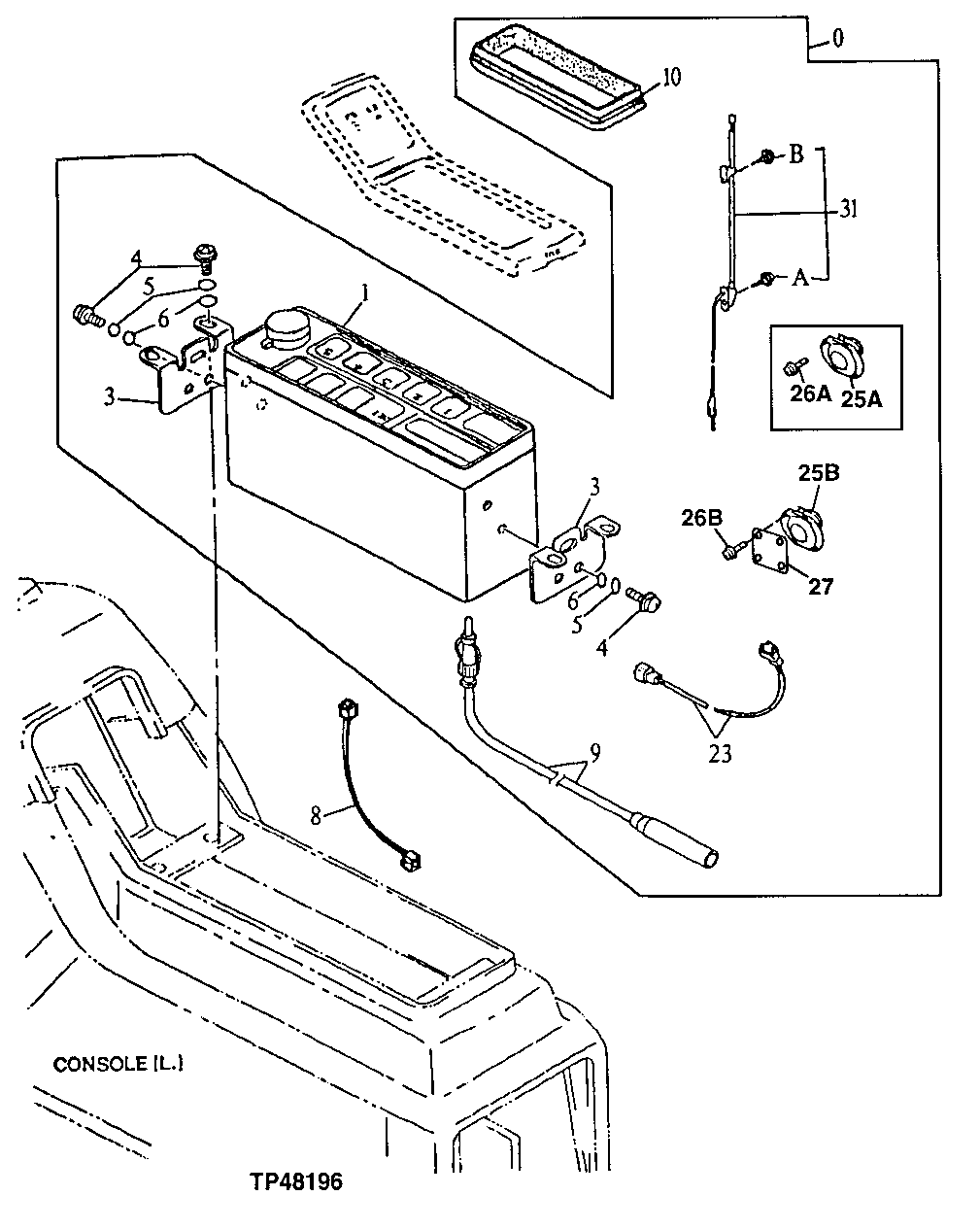 Схема запчастей John Deere 90E - 129 - Radio 1810 Operator Enclosure