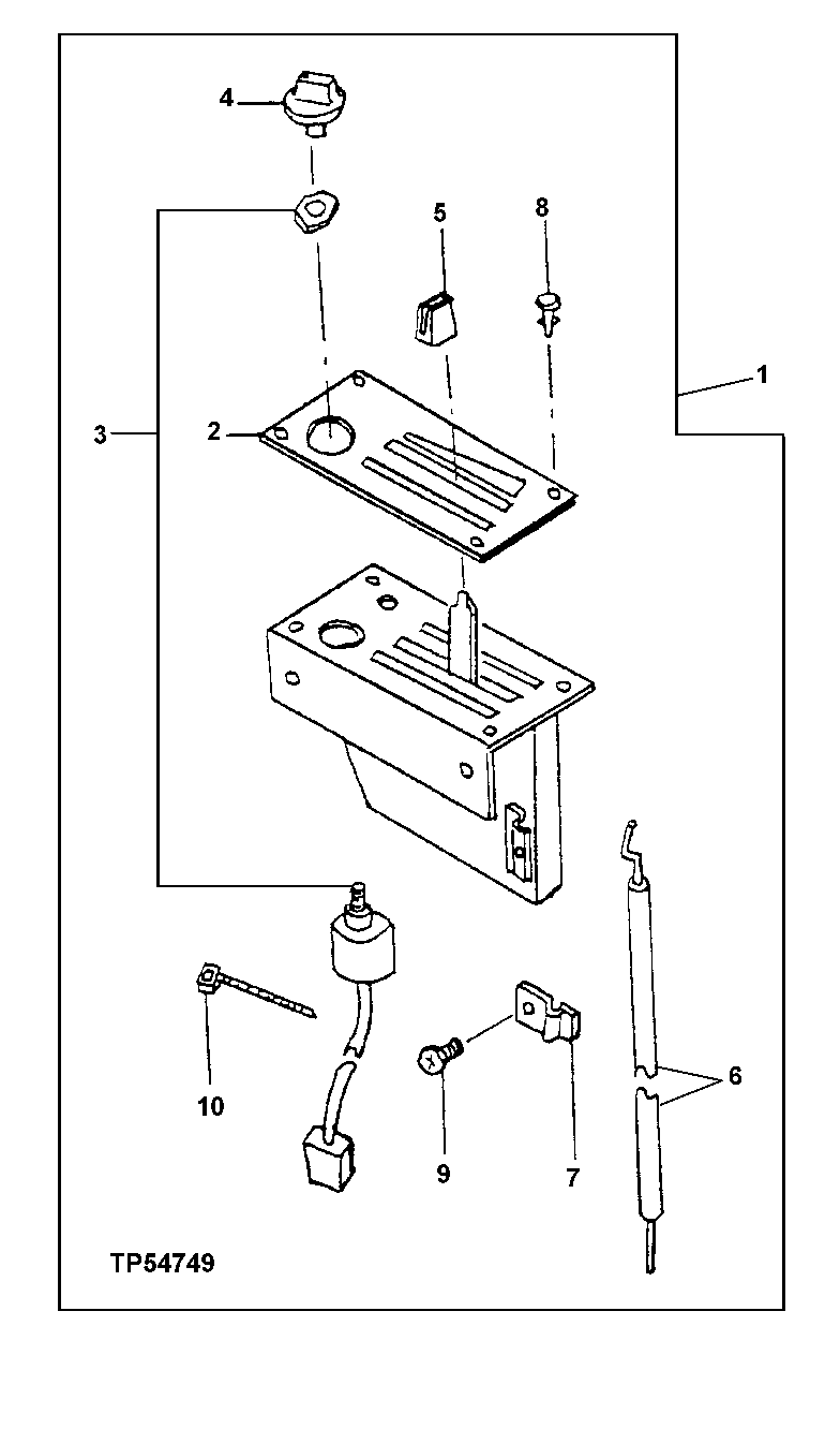 Схема запчастей John Deere 90E - 145 - Heater Switch (025849 - ) 1830 Heating & Air Conditioning