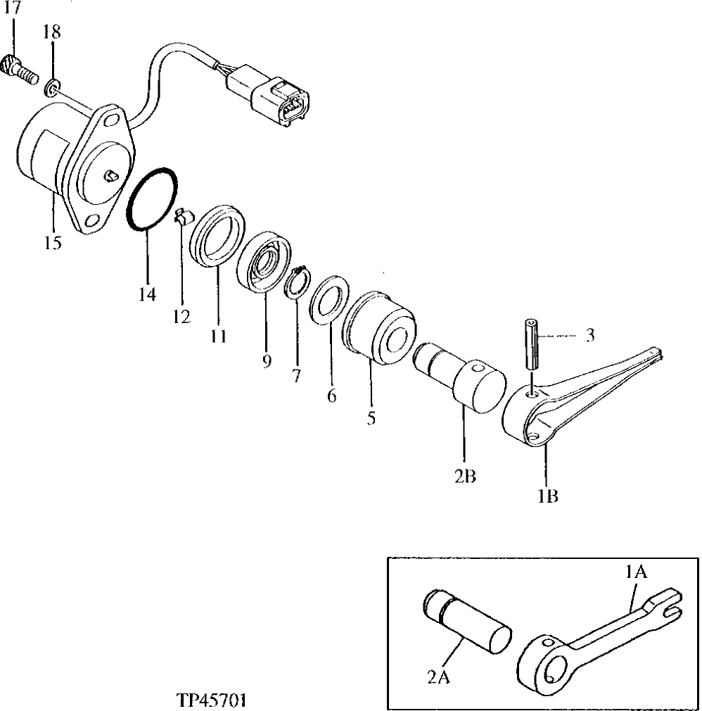 Схема запчастей John Deere 90E - 172 - Sensors 2160 Vehicle Hydraulics