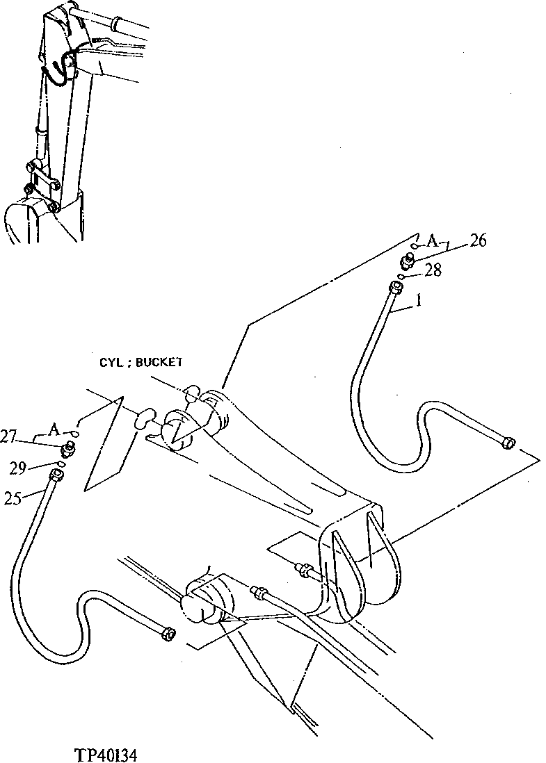 Схема запчастей John Deere 90E - 239 - Standard Arm 2.52m 3360 Hydraulic System