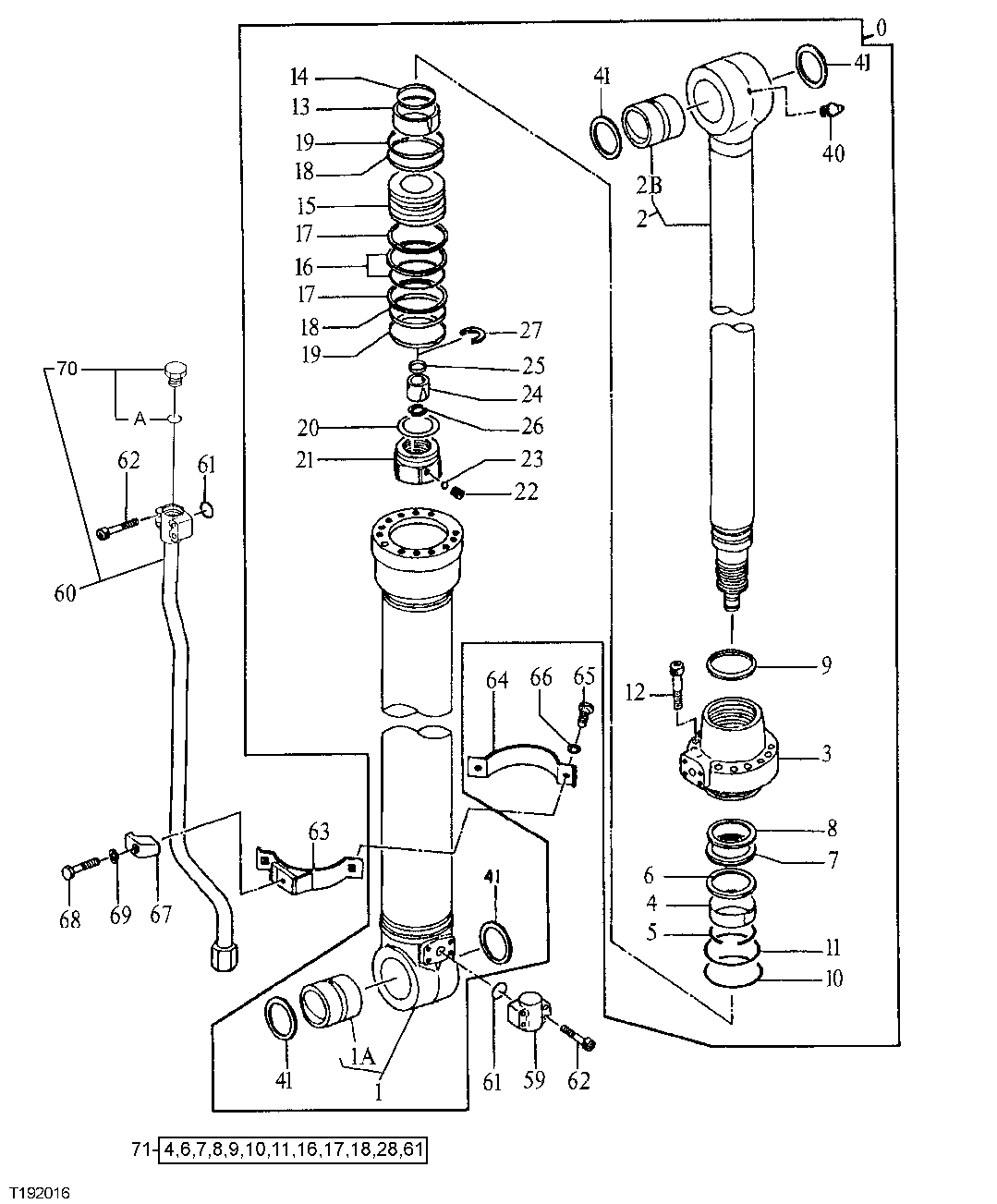 Схема запчастей John Deere 90E - 250 - Arm Cylinder 3360 Hydraulic System