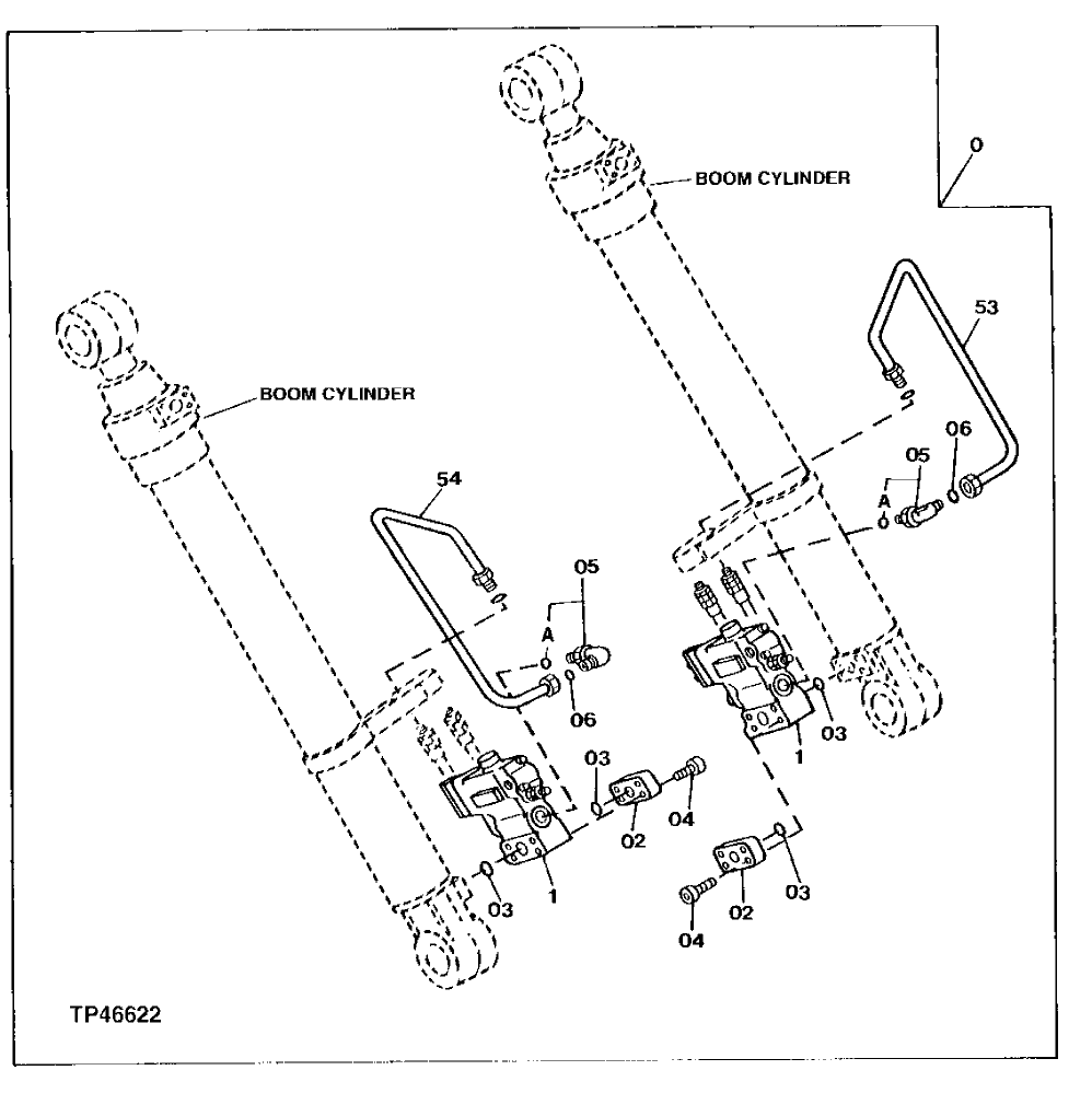 Схема запчастей John Deere 90E - 261 - Controlled Load Lowering Device Kit (Boom Cylinder) 3360 Hydraulic System