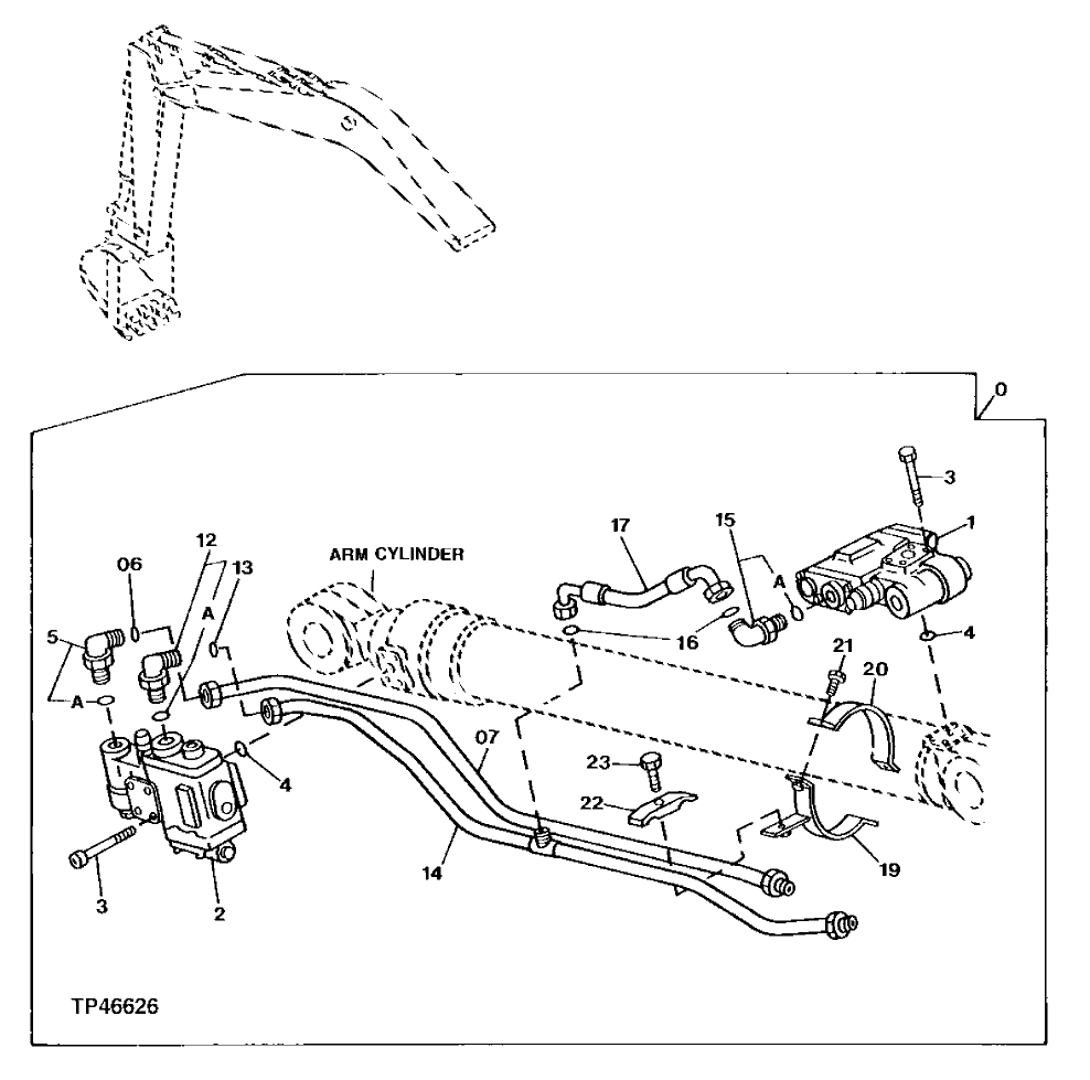 Схема запчастей John Deere 90E - 265 - Load Lowering Valve (Arm) 3360 Hydraulic System