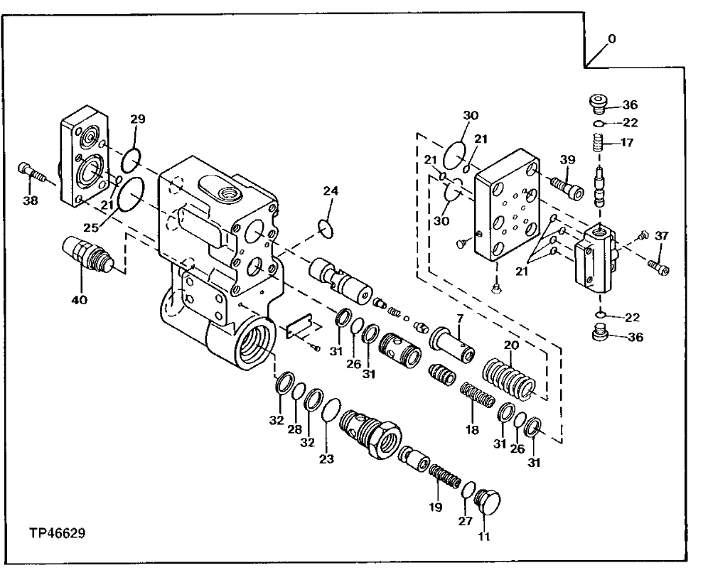 Схема запчастей John Deere 90E - 268 - Load Lowering Valve (Arm) 3360 Hydraulic System