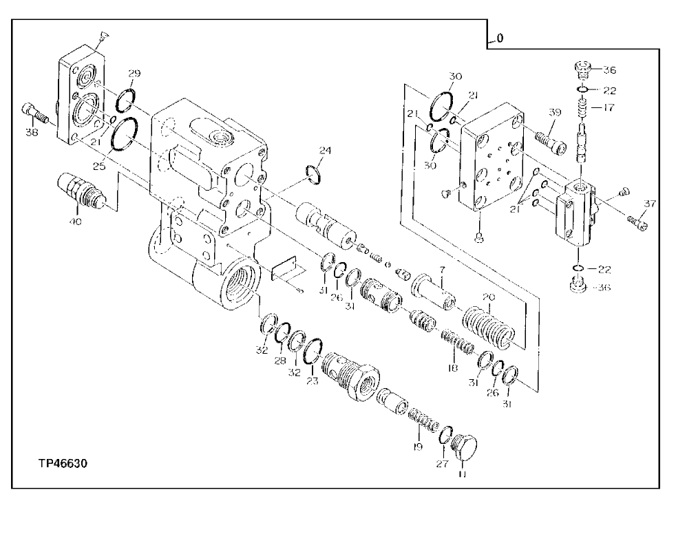 Схема запчастей John Deere 90E - 269 - Load Lowering Valve (Arm) 3360 Hydraulic System