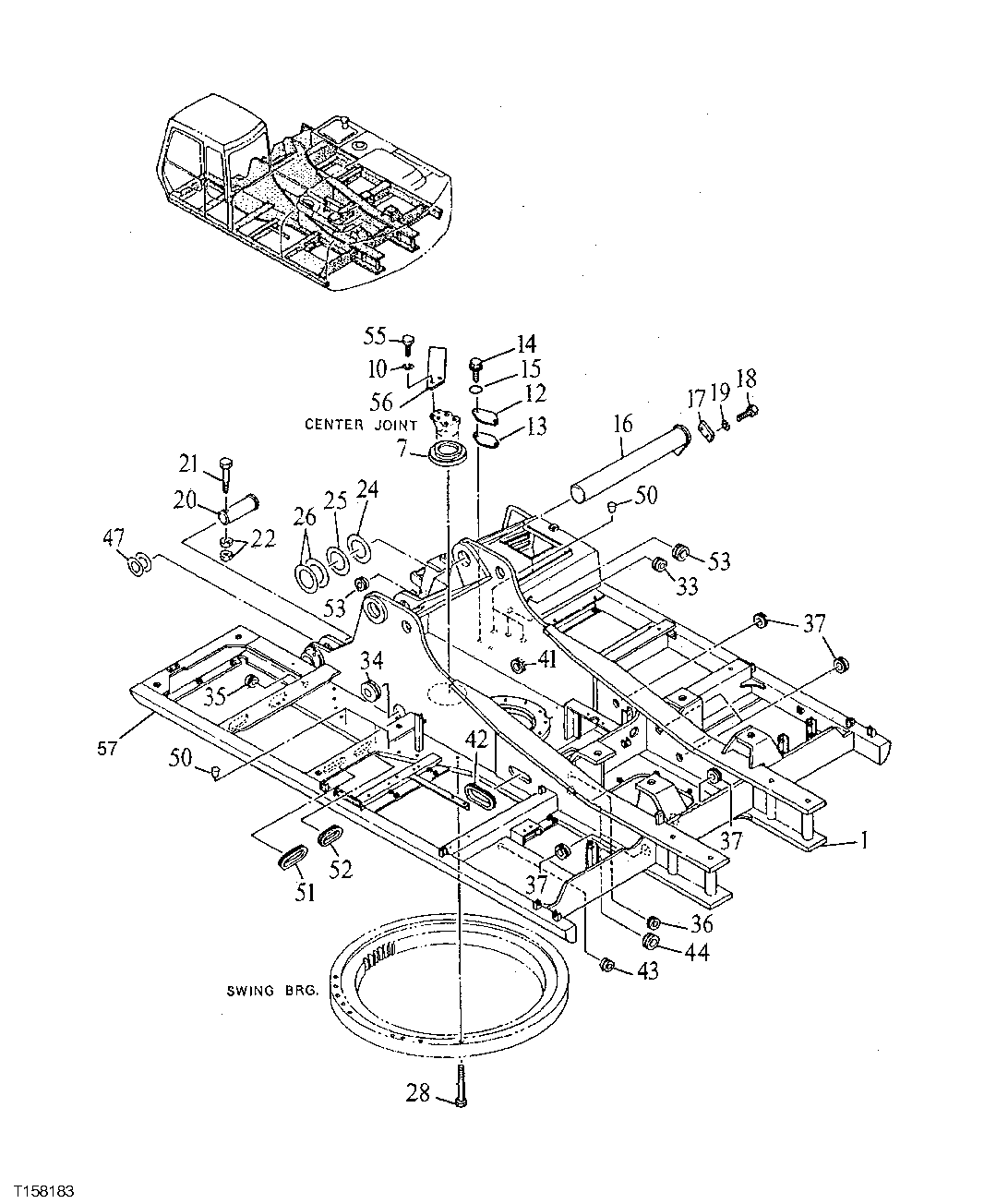 Схема запчастей John Deere 90ELC - 110 - Frame 1740 Frame Installation