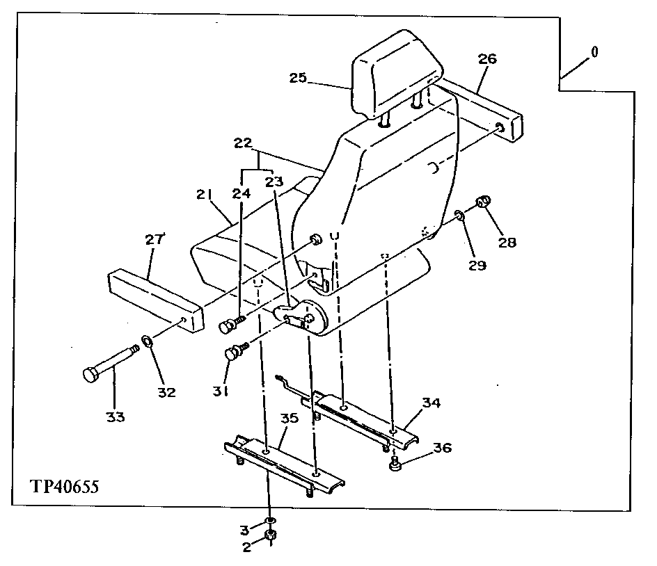 Схема запчастей John Deere 90ELC - 130 - Seat ( - 010047) 1821 SEAT AND SEAT BELT