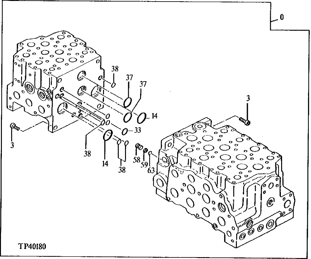 Схема запчастей John Deere 90ELC - 191 - Control Valve 2160 HYDRAULIC SYSTEM