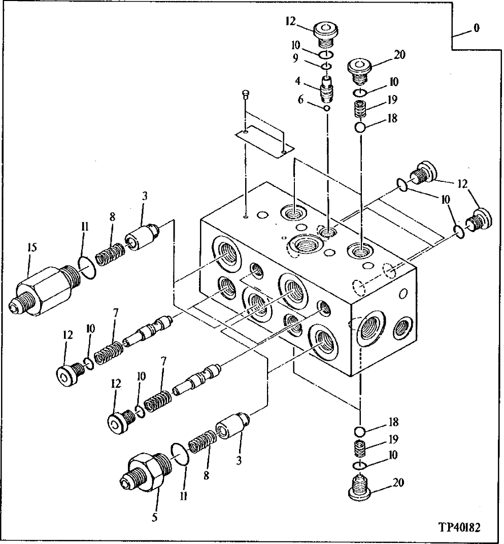 Схема запчастей John Deere 90ELC - 269 - Flow Control Valve ( - 014999) 3360 HYDRAULIC SYSTEM