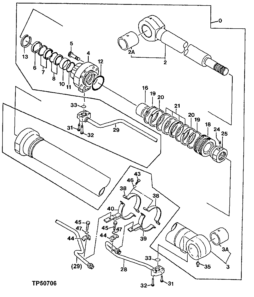 Схема запчастей John Deere 90ELC - 275 - Right Boom Cylinder 3360 HYDRAULIC SYSTEM