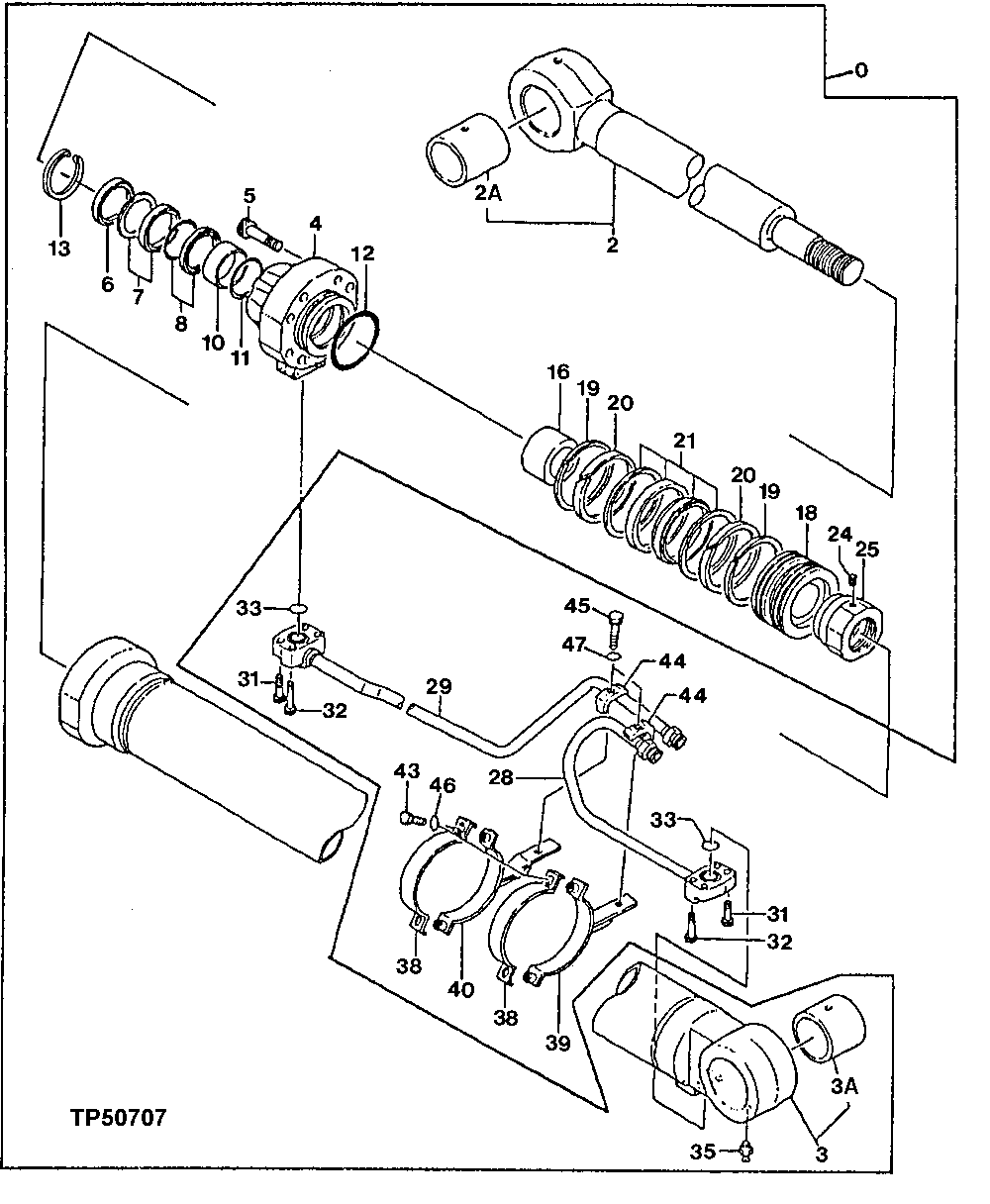 Схема запчастей John Deere 90ELC - 276 - Left Boom Cylinder 3360 HYDRAULIC SYSTEM