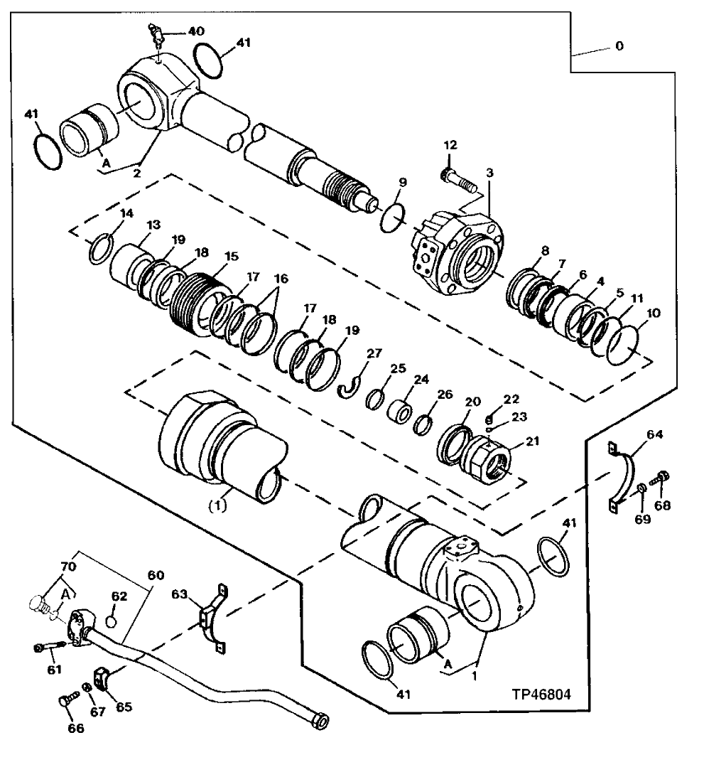 Схема запчастей John Deere 90ELC - 278 - Arm Cylinder, Super Long Front 3360 HYDRAULIC SYSTEM