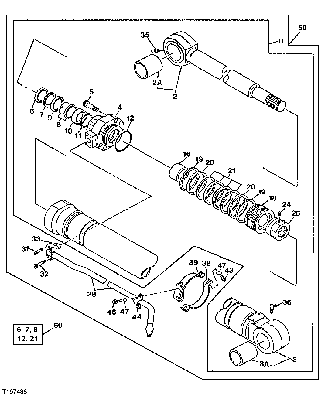 Схема запчастей John Deere 90ELC - 279 - Bucket Cylinder 3360 HYDRAULIC SYSTEM