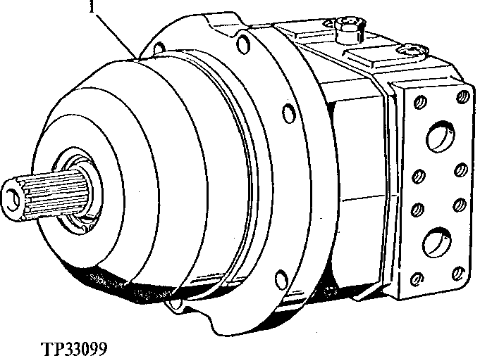 Схема запчастей John Deere 90ELC - 14 - PROPEL MOTOR 0260 HYDRAULIC SYSTEM