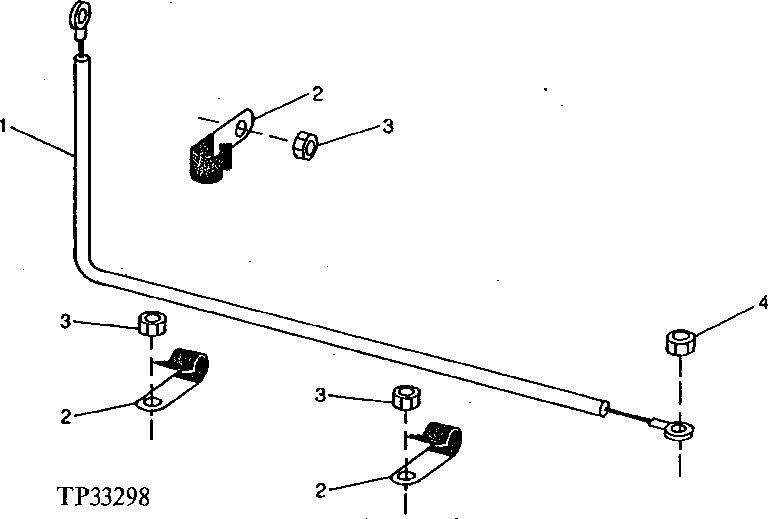 Схема запчастей John Deere 90ELC - 141 - BATTERY DISCONNECT LEAD ( - 549955) 1674 Wiring Harness And Switches